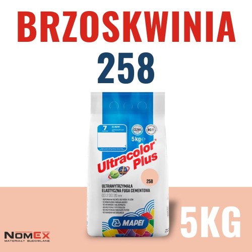 Fuga cementowa Mapei Ultracolor Plus 258 brzoskwinia 5kg