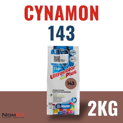 Fuga cementowa Mapei Ultracolor Plus 143 cynamon 2kg