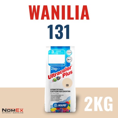 Fuga cementowa Mapei Ultracolor Plus 131 wanilia 2kg