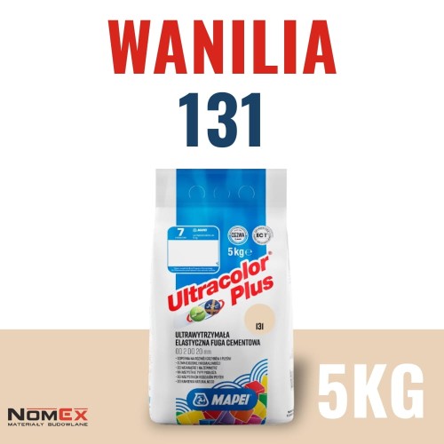 Fuga cementowa Mapei Ultracolor Plus 131 wanilia 5kg