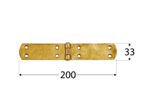 Zawias francuski ZF Domax 200x33x2,5mm cynk galw. (8075)