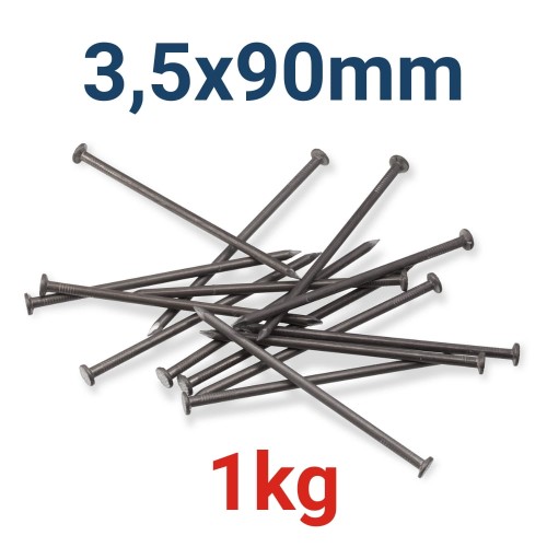 Gwoździe budowlane gładkie Marcopol 3,5x90mm 1kg