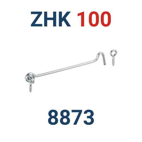 Haczyk zamykający wkręcany Domax ZHK 100 cynk galw. (8873)