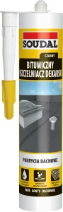Uszczelniacz dekarski bitumiczny Soudal 280ml czarny