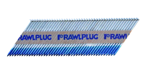 Gwoździe do gwoździarki pierścieniowe Rawlplug 3,1x75mm 34st. czarne 2200szt.