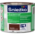 Emalia olejno-ftalowa do drewna i metalu Śnieżka Supermal RAL8016 brązowy połysk 0,2L.webp