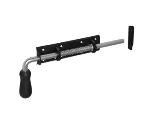 Zasuwka sprężynowa z rączką drewnianą Domax WSP 300 duplex 300x190x50mm (8623)