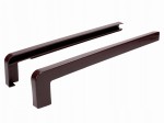 Zaślepki do parapetów zewnętrznych PVC brąz 8017 2szt. komplet 400mm