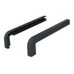 Zaślepki do parapetów zewnętrznych PVC grafit 7016 2szt. komplet 400mm