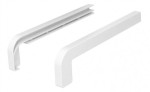 Zaślepki do parapetów zewnętrznych PVC białe 2szt. komplet 300mm