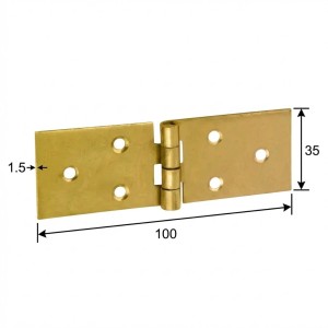 Zawias budowlany Domax Z 100/35 100x35x1,5mm cynk galw. (8024)