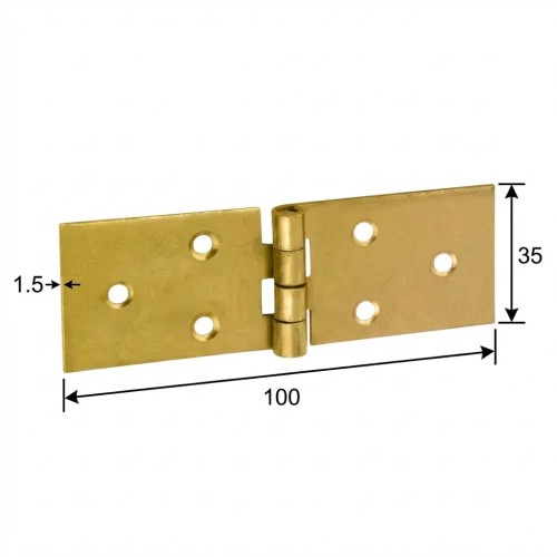 Zawias budowlany Domax Z 100/35 100x35x1,5mm cynk galw. (8024)