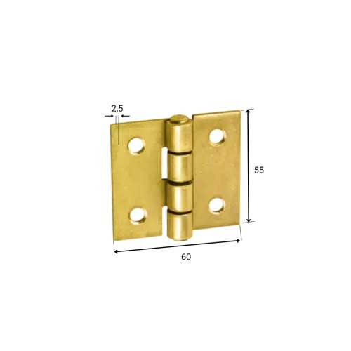 Zawias budowlany Domax Z 60/55 60x55x2,5mm cynk galw. (8022)