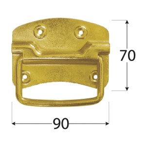 Uchwyt skrzyniowy DOMAX US 90 cynk galw. złoty (8831)