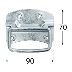Uchwyt skrzyniowy DOMAX US 90 ocynk biały (88312)