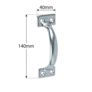 Uchwyt do drzwi i okiennic Domax UNB 140x40x1,3mm cynk galw. biały (88422)