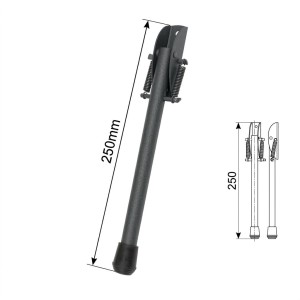 Nóżka Stopka Domax ST 250 mal. proszek antracyt 250x14mm (88215)
