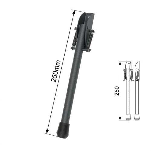 Nóżka Stopka Domax ST 250 mal. proszek antracyt 250x14mm (88215)