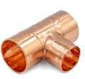 Trójnik CU redukcyjny miedziany 28x15x28mm