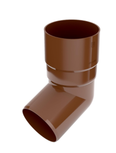 Kolano rynny 63mm Bryza PVC 67,5° brąz