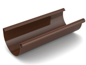 Rynna dachowa 75mm 3m Bryza PVC brąz