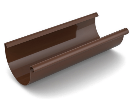 Rynna dachowa 75mm 3m Bryza PVC brąz