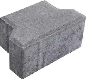 Kostka brukowa Tetka połówka 8x16x10cm szara Polbruk