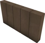 Obrzeże Fem 6x28x50cm gładkie Brązowy Polbruk