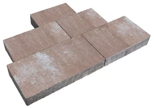 Kostka brukowa Ideo 6cm cement biały bez fazy Latte biało-jasno-piaskowa Polbruk