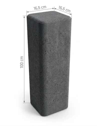 Palisada Zen 16,5x16,5x100cm grafit Polbruk