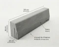 Krawężnik drogowy 20x30x100cm Polbruk szary
