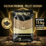 Pellet sosnowy Kaczkan Premium 8mm - worek 15kg