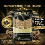 Pellet sosnowy Kaczkan Premium 8mm - 65 worków 975kg