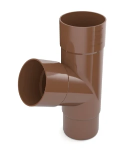 Trójnik 63/63 mm brąz Bryza PVC 67,5°