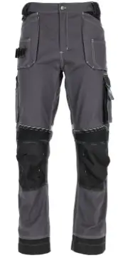 Spodnie robocze męskie Stalco Allround Line szaro-czarne S-48