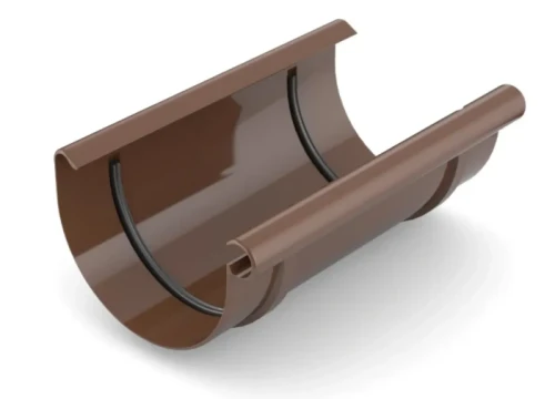 Złączka rynny 75mm Bryza PVC brąz