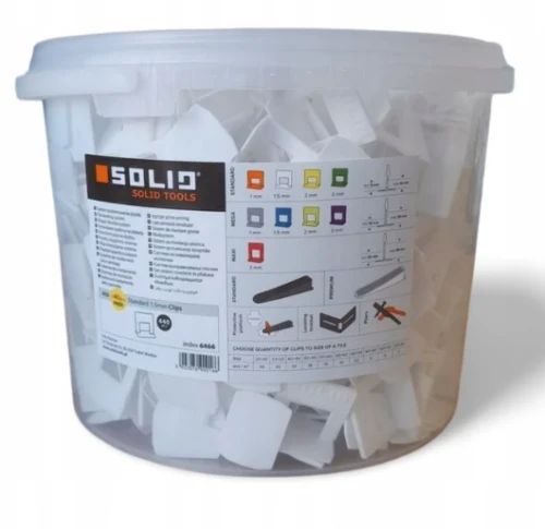 Solid system do poziomowania klips 1,5mm wiaderko 400szt. (6466)