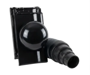 Kominek wentylacyjny z rurą Ø150mm Roben Monza tobago glazura