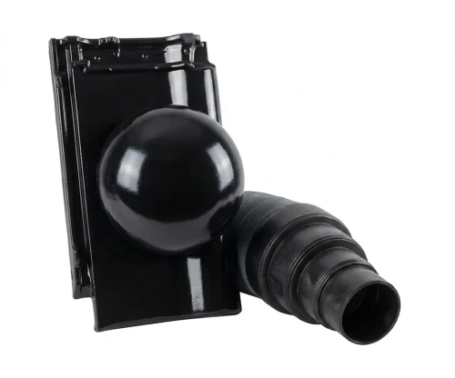 Kominek wentylacyjny z rurą Ø150mm Roben Monza tobago glazura