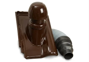 Kominek odpowietrzający z rurą Ø100mm Roben Monza maduro glazura
