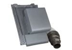 Kominek odpowietrzający z rurą Ø100mm Roben Bergamo platinum angoba