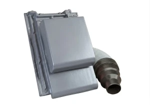 Kominek wentylacyjny z rurą Ø150mm Roben Bergamo platinum angoba