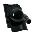 Kominek wentylacyjny Ø150mm Roben Milano czarna glazura.webp