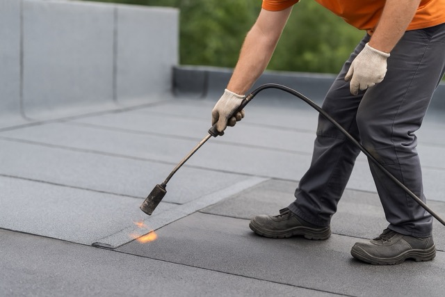 Montaż papy dachowej