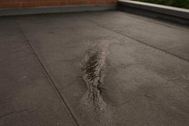 Nieszczelna papa dachowa