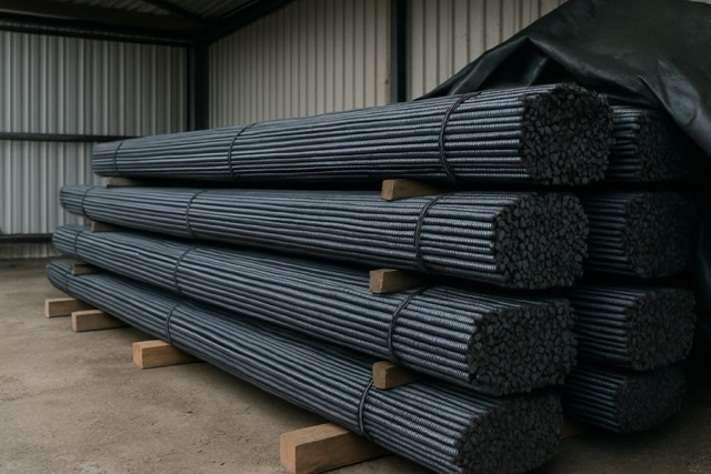 Przechowywanie stali żebrowanej