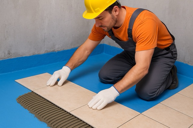 Stosowanie folii w płynie w łazience