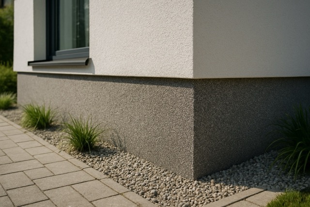 Tynk mozaikowy na cokołach