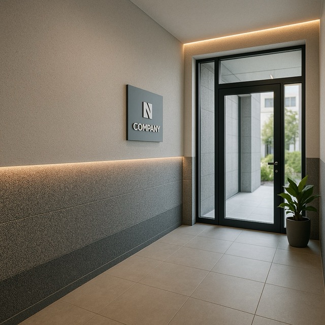 Tynk mozaikowy do biura