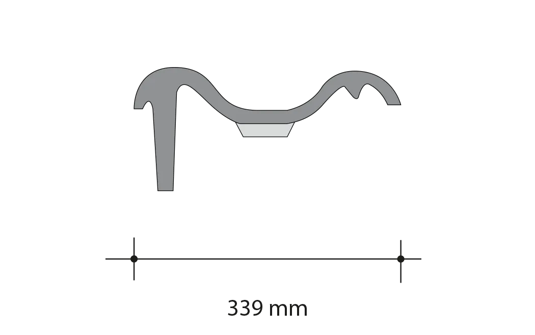 Rzut od dołu dachówki Monza